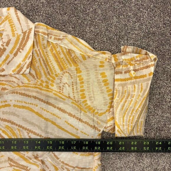 Worthington Women's Linen Blend Button Up Shirt Size XS Short Sleeve NWT $49 - Picture 11 of 16